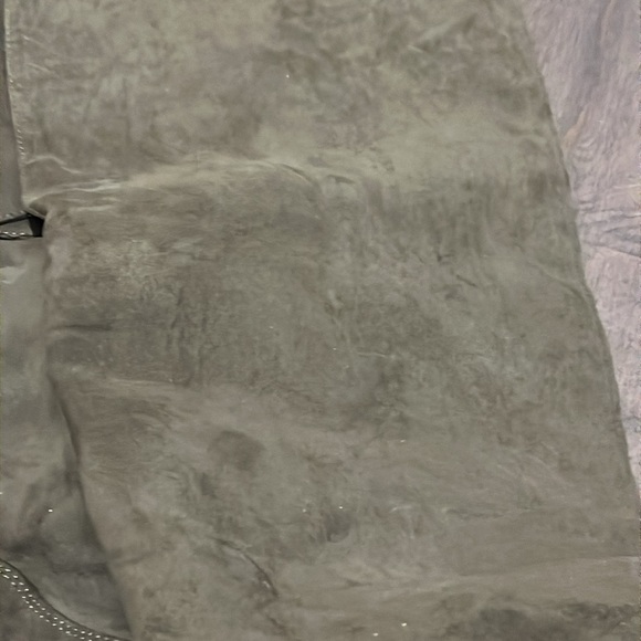 Women’s JustFab Over The Knee Boots, olive green alle WC size 11 zipper - Picture 10 of 10